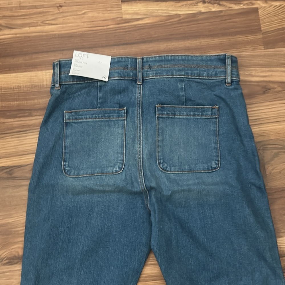 Loft Slim Flare High Rise Jeans - Picture 3 of 5